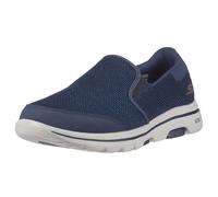Skechers Men's GOwalk 5 - Elastic Stretch Athletic Slip-On Casual Loafer Walking Shoe Sneaker, Navy 2, 12 X-Wide
