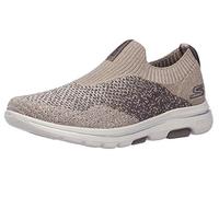 Skechers Men's Gowalk 5 Merrit-Stretch Fit Knit Slip on Performance Walking Shoe Khaki