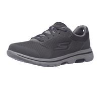 Skechers Men's Gowalk 5 Qualify - Athletic Mesh Lace Up Performance Walking Shoe Charcoal/Black 8.5