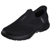 Skechers Men's Gowalk 6 Slip ins Athletic Slip-On Walking Shoe | Casual Sneaker with Memory Foam, Black, 11.5