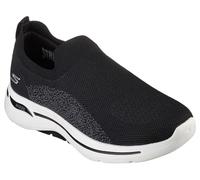 Skechers Men's Go Walk Arch Fit Togpath Slip on, Black and White, 10 UK