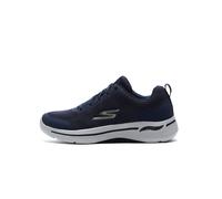 Skechers Men's Gowalk Arch Fit-Athletic Workout Walking Shoe with Air Cooled Foam Sneaker Navy/Gold 12