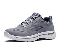 Skechers Mens Gowalk ArchFit Idyllic Trainers Runners Laces Grey/Navy 6.5 (40)