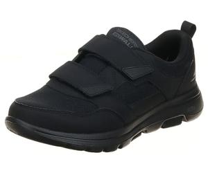 Skechers Men's Gowalk-Athletic Hook and Loop Walking Shoes | Two Strap Sneakers | Air-Cooled Foam, Black, 9 UK X-Wide