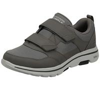 Skechers Men's Gowalk-Athletic Hook and Loop Walking Shoes | Two Strap Sneakers | Air-Cooled Foam, Khaki, 8.5 D (M)