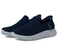 Skechers Mens Gowalk Flex Slip-ins - Athletic Slip-on Casual Walking Shoes | Air-Cooled Memory Foam Sneaker, Navy, 7.5 Wide