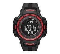 Skechers Men's Grandpoint Digital Compass Watch, Color: Black/Red (Model: SR1138)
