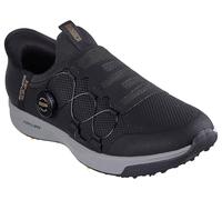 Skechers Men's Hands-Free GO Golf Elite Vortex Slip INS Sneaker, Black Synthetic/Textile/Grey Trim, 11 UK
