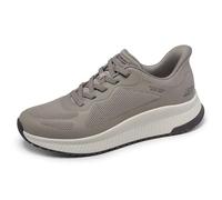 Skechers Men's Hands Free Slip-ins-Bobs Sport Squad Chaos 4 Sneaker, Colour: Dark Taupe, 8.5 UK