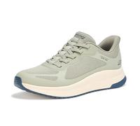 Skechers Men's Hands-Free Slip-ins BOBS Squad 4 Sneaker, Olive, 9 UK