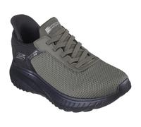 Skechers Men's Hands Free Slip-ins Bobs Squad Chaos-Balanced Edge Sneaker, Olive, 10.5 UK