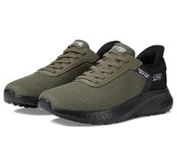 Skechers Men's Hands Free Slip-ins Squad Chaos-Balanced Edge Sneaker, Olive, 9.5 UK
