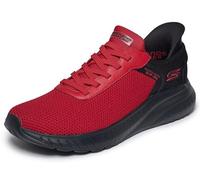 Skechers Men's Slip-ins: BOBS Sport Squad Chaos Sneaker in Red, Size 7 | Textile/Synthetic, Machine Washable