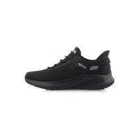 Skechers Men's Hands-Free Slip-ins BOBS Squad Chaos Tough Walk Sneaker, Black Mesh/Trim, 8.5 UK