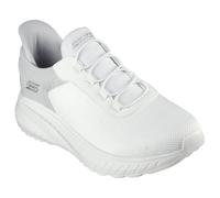 Skechers Men's Hands-Free Slip-ins BOBS Squad Chaos Tough Walk Sneaker, Off White Mesh, 9 UK