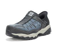 Skechers Men's Hands Free Slip-ins Cankton-Faison St Industrial Shoe, Navy/Grey, 12