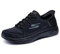 Skechers Men's Hands Free Slip-ins Go Walk Arch Fit 2.0 - Grand Select 2 Sneaker, Black/Black, 6 UK X-Wide