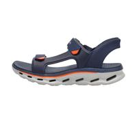 Skechers Men's Hands Free Slip-ins Go Walk Glide Step 2.0 Quarter Strap Sandal Sports Sandals, Navy Orange, 11 UK