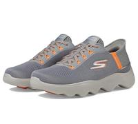 Skechers Men's Hands Free Slip-ins Go Walk Massage Fit-The Swedish Sneaker, Grey/Orange, 12 UK