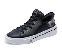 Skechers Men's Hands-Free Slip-ins Snoop ONE OG Sneaker, Black Leather, 8.5 UK