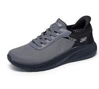 Skechers Men's Hands Free Slip-ins Squad Chaos-Balanced Edge Sneaker, Dark Gray, 10 UK