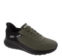 Skechers Men's Hands Free Slip-ins Bobs Squad Chaos-Balanced Edge Sneaker, Olive, 8.5 UK