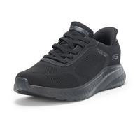 Skechers Men's Hands Free Slip-INS Squad Chaos-Solid Step Sneaker Black/Black 11