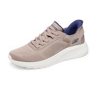 Skechers Men's Hands Free Slip-ins Squad Chaos-Solid Step Sneaker, Taupe, 10 UK