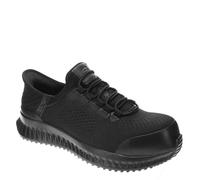 Skechers Men's Hands Free Slip-ins Tilido Fletchit Comp Toe Safety Shoe, Black, 11.5
