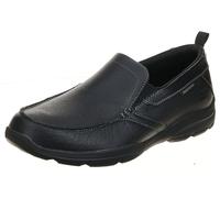 Skechers Men's Relaxed Fit: Harper - Forde Shoes in Black, Size 6.5 | Leather/Synthetic/Textile