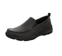 Skechers Harper Forde Mens Leather Casual Shoes Black - Size UK 10