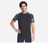 Skechers Men's Harry Kane GO DRI Charge Drift T-Shirt in Dark Charcoal, Size Large | Polyester