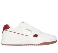 Skechers Men's Harry Kane - Off Pitch Collection: Koopa - Harry Kane Court Sneaker in White/Burgundy, Size 10 | Leather/Synthetic/Textile