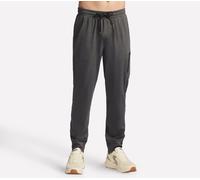 Skechers Men's Harry Kane Weekend Performance Jogger in Black/Charcoal, Size XL | Polyester/Clear Spandex