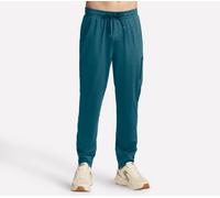 Skechers Men's Harry Kane Weekend Performance Jogger in Charcoal/Teal, Size Medium | Polyester/Clear Spandex