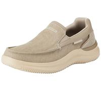 Skechers Men's Hasting Fielden Slip-On, Taupe Canvas, 8 UK