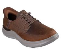 Skechers Men's Slip-On Sneakers Hasting Rory, Dark Brown Synthetic/Leather, UK 6.5