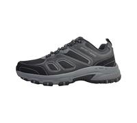 Skechers Men's Hillcrest Pure Escape Trekking Low Cut, Black Synthetic/Textile/Charcoal Trim, 6 UK