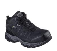 Skechers Mens Holdredge Hiking Boots with Lug Sole in Black - Size UK 8