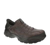 Skechers Men's Holdredge Ryker Hands Free Slip-in Construction Shoe, Brown, 8 UK