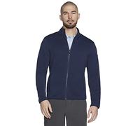 Skechers Men's Hoodless Hoodie Ottoman Jacket, Navy, XL