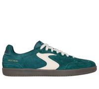 Skechers Men's Hotshot - Azir Sneaker in Green, Size 9.5 | Leather/Synthetic