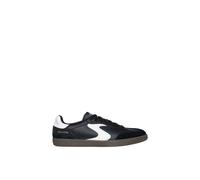 Skechers Men's Hotshot Pyke Sneaker, Black Duraleather/Suede/White Trim, 9 UK