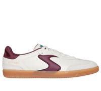 Skechers Men's Hotshot - Pyke Sneaker in Natural/Burgundy, Size 8.5 | Synthetic/Leather
