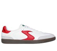 Skechers Men's Hotshot - Pyke Sneaker in White/Red, Size 9 | Synthetic/Leather