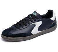 Skechers Men's Hotshot Pyke Trainers, Black Duraleather/Suede/White Trim, 12 UK
