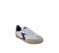 Skechers Men's Sneaker Hotshot Pyke – Gray Duraleather/Suede, Navy Trim – UK 7