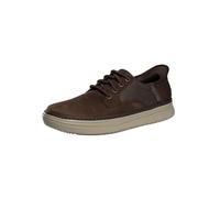 Skechers Men's Hyland Radley Slip-On Sneakers, Cocoa Leather, 8 UK