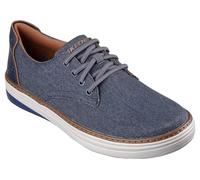 Skechers Men's Hyland - Ratner Sneaker in Navy Blue, Size 9.5 | Textile/Synthetic/Metal, Vegan