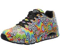 Skechers Men's Jen Uno-Stark Drip Print Sneaker, Multicolor, 8.5 UK